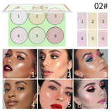 Romantic Beauty 6-Color Highlighter Pearl Brightening Repair Palette Makeup Face Repair Glitter - V.I.P Digital Presence