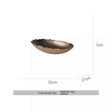 Modern Luxury Oval Edge Decorative Tray Creative Home Dining Table Fruit Plate Ornament - V.I.P Digital Presence