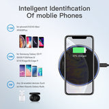 Cargador inalámbrico Qi de 10 W para iPhone X/XS Max XR 8 Plus, base de carga inalámbrica con espejo para Samsung S9 S10+ Note 9 8 
