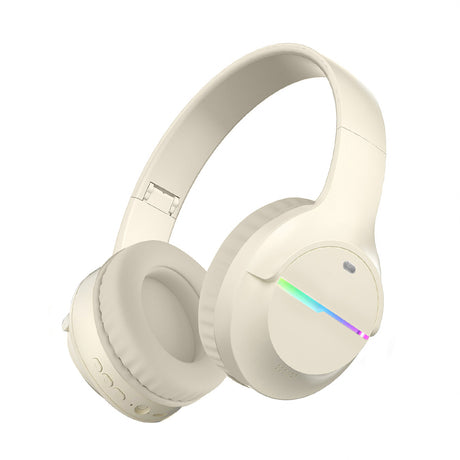 Head mounted wireless Bluetooth earphones with heavy bass M9 luminous sports game - V.I.P Digital Presence