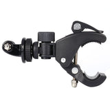 GloryStar - Abrazadera para manillar de bicicleta y motocicleta, color negro, adaptador de trípode para cámara GoPro Hero 1, 2, 3, 3+ y 4