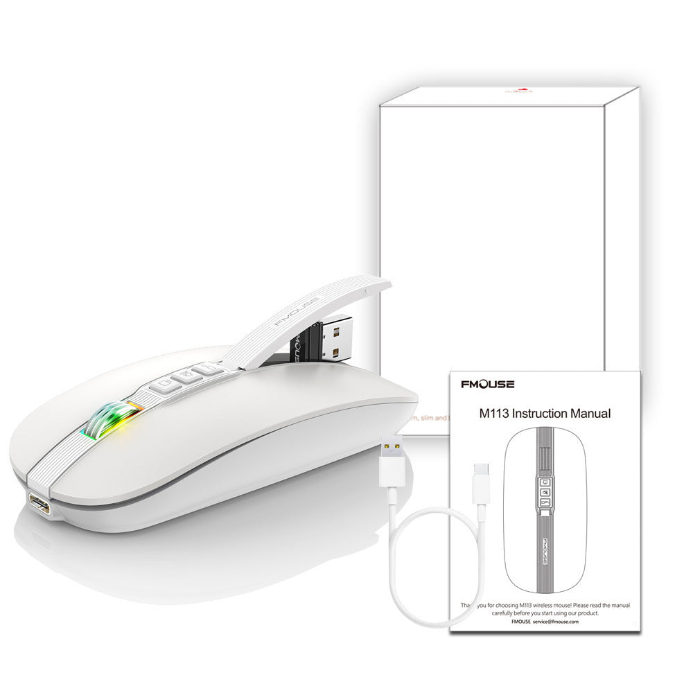 Wireless Mouse Bluetooth Dual Mode 2.4G/BT5.1 Silent Mouse 2400DPI PC Notebook Business Office - V.I.P Digital Presence