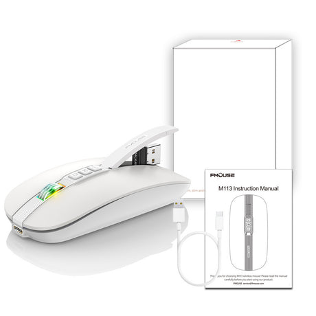 Wireless Mouse Bluetooth Dual Mode 2.4G/BT5.1 Silent Mouse 2400DPI PC Notebook Business Office - V.I.P Digital Presence
