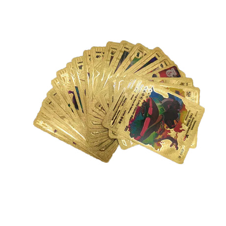 55 sheets Pokémon Pikachu Gold Card Silver Card Pokemon Pokémon Gold Foil Card English ﻿ - V.I.P Digital Presence