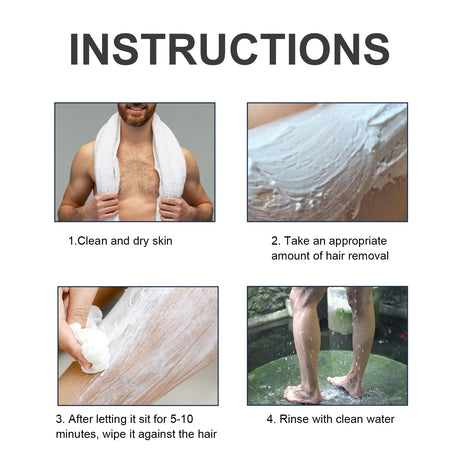Hair Removal Cream, For Men Men's Underarm Arm And Leg Hair Gentle Non-Irritating Cleaning Hair Removal Cream - V.I.P Digital Presence