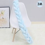 1Pcs 1M/2M/3M Baby Handmade Nodic Knot Newborn Bed Bumper Long Knotted Braid Pillow Baby Bed Bumper Knot Crib Infant Room Decor - V.I.P Digital Presence