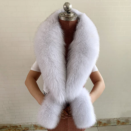 Real Fox Fur Horn Collar Fashion Fur Decorative Collar Jewelry - V.I.P Digital Presence