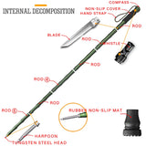 Outdoor defense Tactical stick Alpenstock Hiking Camping equipment Multifunctional folding tools Walking Sticks - V.I.P Digital Presence