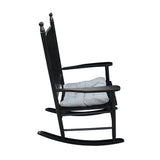wooden porch rocker chair BLACK