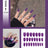 Nail Art Fake Nails Stiletto Tips Clear Press on Long False with Glue Coffin Stick Display Full Cover Artificial Designs Matte - V.I.P Digital Presence