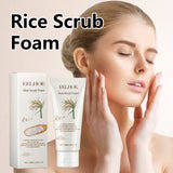 Rice Scrub Foam, Deeply Clean Firming Pores Repair Facial Dull Skin Shine White Face - V.I.P Digital Presence