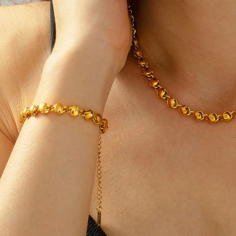 18K Gold-Plated Titanium Steel Bracelet - V.I.P Digital Presence