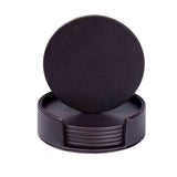 Creative PU leather coaster Exquisite insulated tea water cushion Square leather coaster - V.I.P Digital Presence