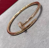 Precision Thick Plating Head and Tail Diamond Fashion Three-Circle Full Diamond Couple Bracelet - V.I.P Digital Presence