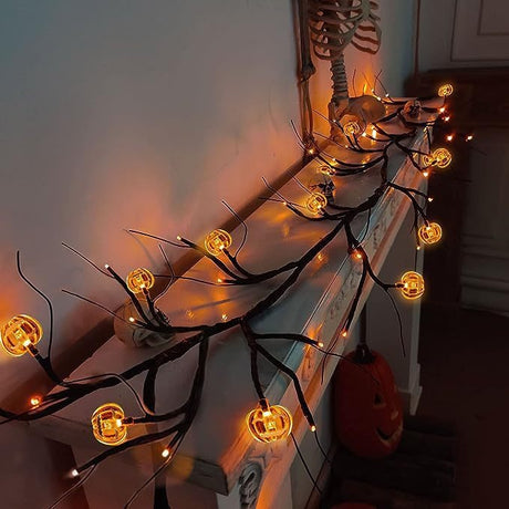 Outdoor Waterproof LED Halloween Decorative Light Rattan Spider Bat Tree Branch Light Party Atmosphere Ghost Festival Chopsticks - V.I.P Digital Presence