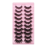 10 Pairs Of Messy Thick Imitation Mink Hair False Eyelashes 3D Stereo Realistic European And American Fried Hair False Eyelashes - V.I.P Digital Presence