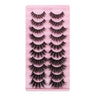 10 Pairs Of Messy Thick Imitation Mink Hair False Eyelashes 3D Stereo Realistic European And American Fried Hair False Eyelashes - V.I.P Digital Presence