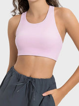 Cutout Round Neck Active Tank - V.I.P Digital Presence