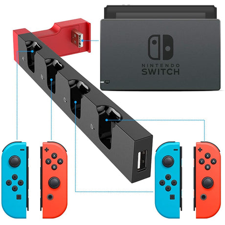 Switch Joy Con Controller Charger Dock Stand Station Holder for Nintendo Switch NS Joy-Con Game Support Dock for Charging - V.I.P Digital Presence