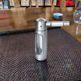 Portable metal smoking pipe with 155mm glass bowls, for dry tobacco & herb, hookah shisha pipe accessories. - V.I.P Digital Presence