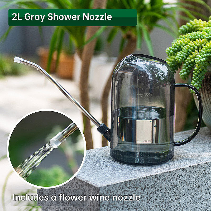 New 1.5L garden watering can, large-capacity detachable watering device, stainless steel long-spout home garden supplies - V.I.P Digital Presence
