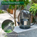 New 1.5L garden watering can, large-capacity detachable watering device, stainless steel long-spout home garden supplies - V.I.P Digital Presence