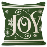 Green Christmas Pillow Cover Linen Printed Pillow Cover Holiday Living Room Bedroom Decoration Cushion Cover - V.I.P Digital Presence