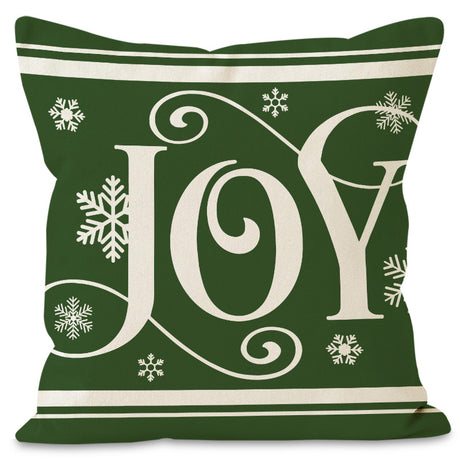 Green Christmas Pillow Cover Linen Printed Pillow Cover Holiday Living Room Bedroom Decoration Cushion Cover - V.I.P Digital Presence