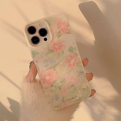 Garden in Oil Painting iPhone 15 Phone Case 14 Art 13Pro Silicone Max - V.I.P Digital Presence