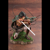 Figura de ataque al comandante del ejército gigante Liweier, postura de rodillas con daño de batalla, figura de batalla de sangre, modelo de anime