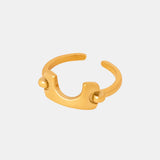 18K Gold-Plated Irregular Open Ring - V.I.P Digital Presence