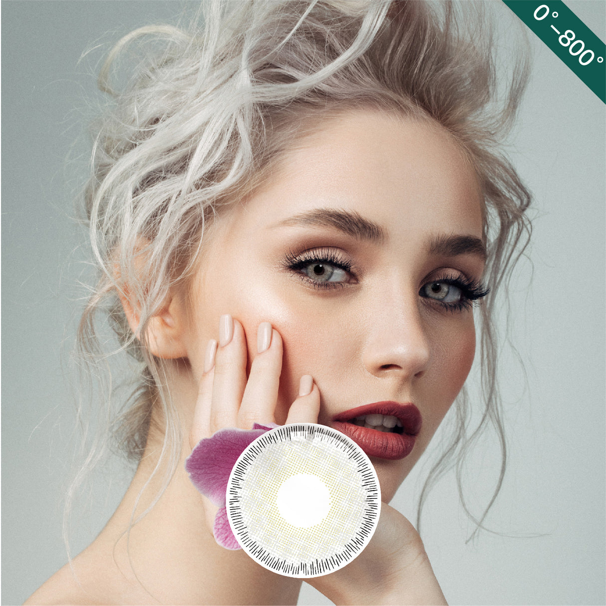 1Pair FDA Certificate Eyes Beautiful Pupil Colorful Girl Cosplay Contact Lenses  PHALAENOPSIS GRAY - V.I.P Digital Presence