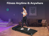 New 8.10 Walking Pad Under Home Desktop Treadmill -2.5HP Walking Treadmill 0.6-4MPH 300LBS Capacity Remote Control Battery - V.I.P Digital Presence