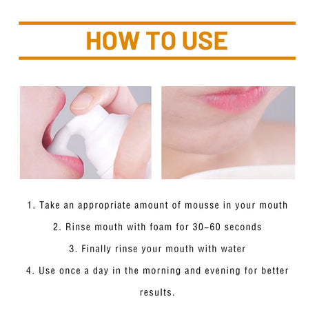 Tooth Whitening Mousse, Clean Teeth Whitening Teeth Care Gums Fresh Oral Care - V.I.P Digital Presence