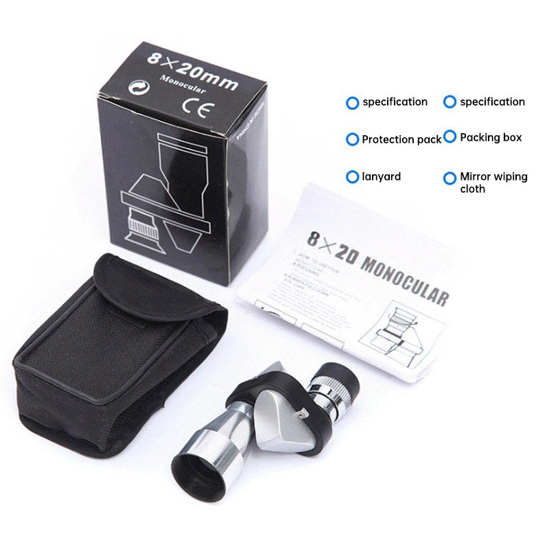 Hd Night Vision Mini Pocket Portable Metal Small Corner Monocular - V.I.P Digital Presence
