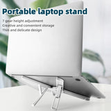 Laptop stand, creative office folding tablet stand, lifting and cooling height increasing stand - V.I.P Digital Presence