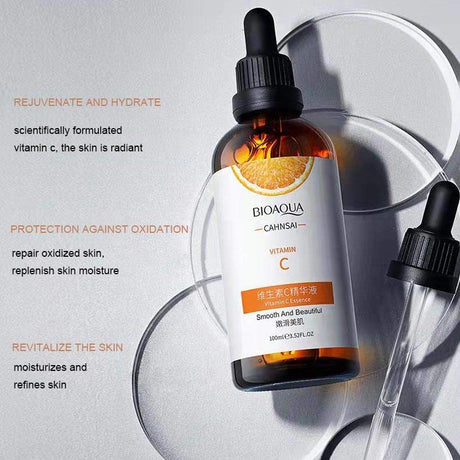 Boquanya Vitamin C essence Solution Moisturizing and staying up late for repairing, brightening skin tone, mild oil control esse - V.I.P Digital Presence