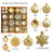 Christmas decoration 6cm electroplated ball plastic ball special-shaped painted Christmas ball gift Christmas tree pendant - V.I.P Digital Presence