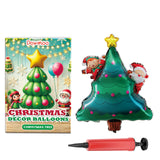 Christmas Balloons,Balloon Standing Santa Claus Reindeer Christmas Tree Event Atmosphere Arrangement - V.I.P Digital Presence
