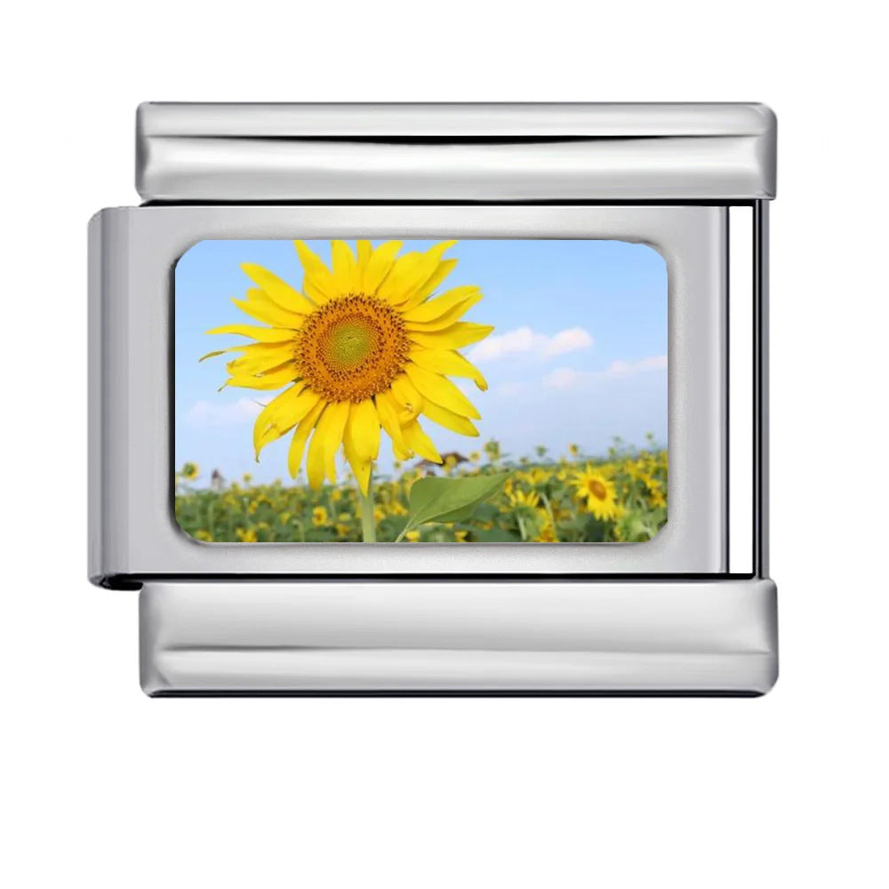 DIY Personalized Photo Picture Frame Making Titanium Steel Watch Band Chain Fashion Splicing Modular Bracelet - V.I.P Digital Presence