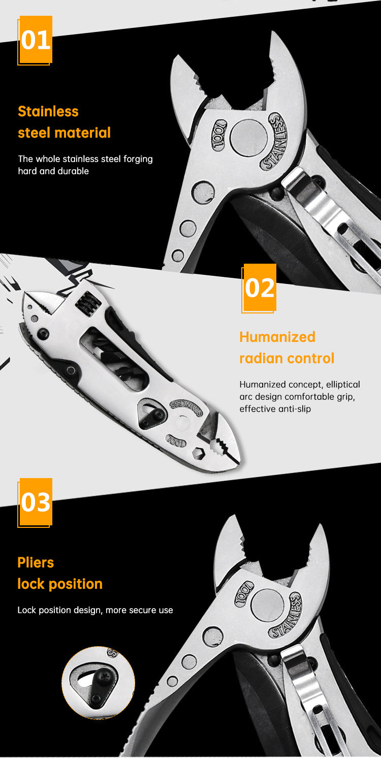 Outdoor camping regular pliers, multi-purpose tool pliers, outdoor wrench tool combination - V.I.P Digital Presence