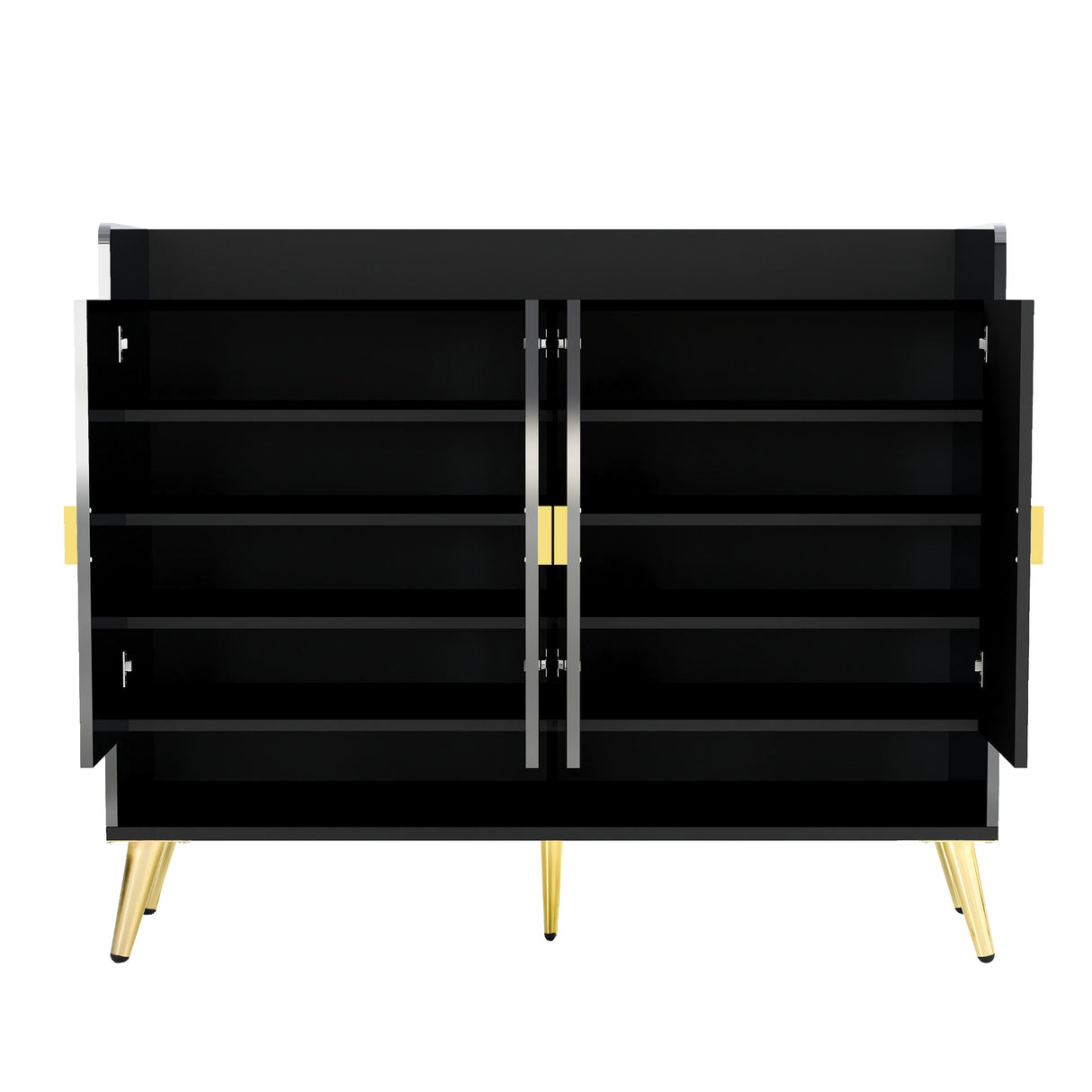 U-Can shoe cabinet with door, 11 layers with adjustable shelves, modern wooden shoe cabinet (PVC surface) - V.I.P Digital Presence