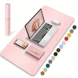 1 Pcs Large Size 60*30mm Office Desk Protector Mat PU Leather Waterproof Mouse Pad Desktop Keyboard Desk Pad Gaming Mousepad - V.I.P Digital Presence