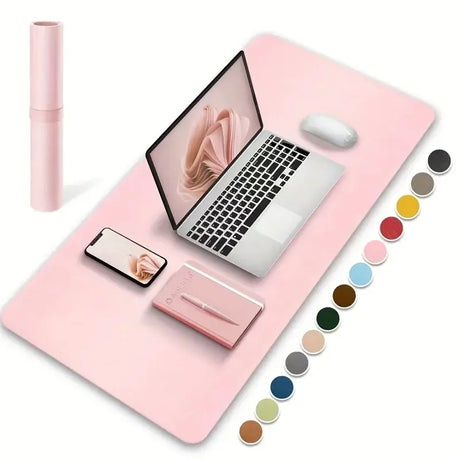 1 Pcs Large Size 60*30mm Office Desk Protector Mat PU Leather Waterproof Mouse Pad Desktop Keyboard Desk Pad Gaming Mousepad - V.I.P Digital Presence