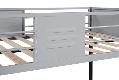 Metal twin bed with ventilation panel for noise reduction/safety guardrail/flexible space support/triple bed/CPC Certified - V.I.P Digital Presence