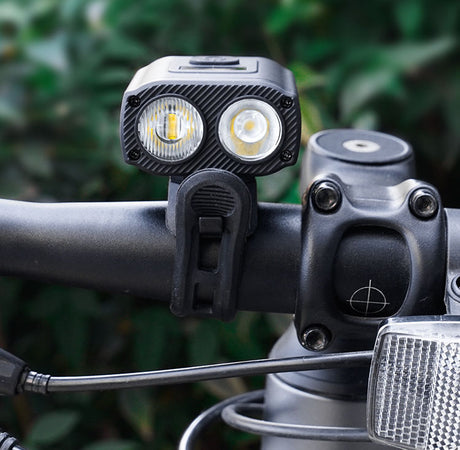 Bicycle headlights, mountain road bike headlights, outdoor night riding ABS waterproof high brightness Type-C charging riding eq - V.I.P Digital Presence