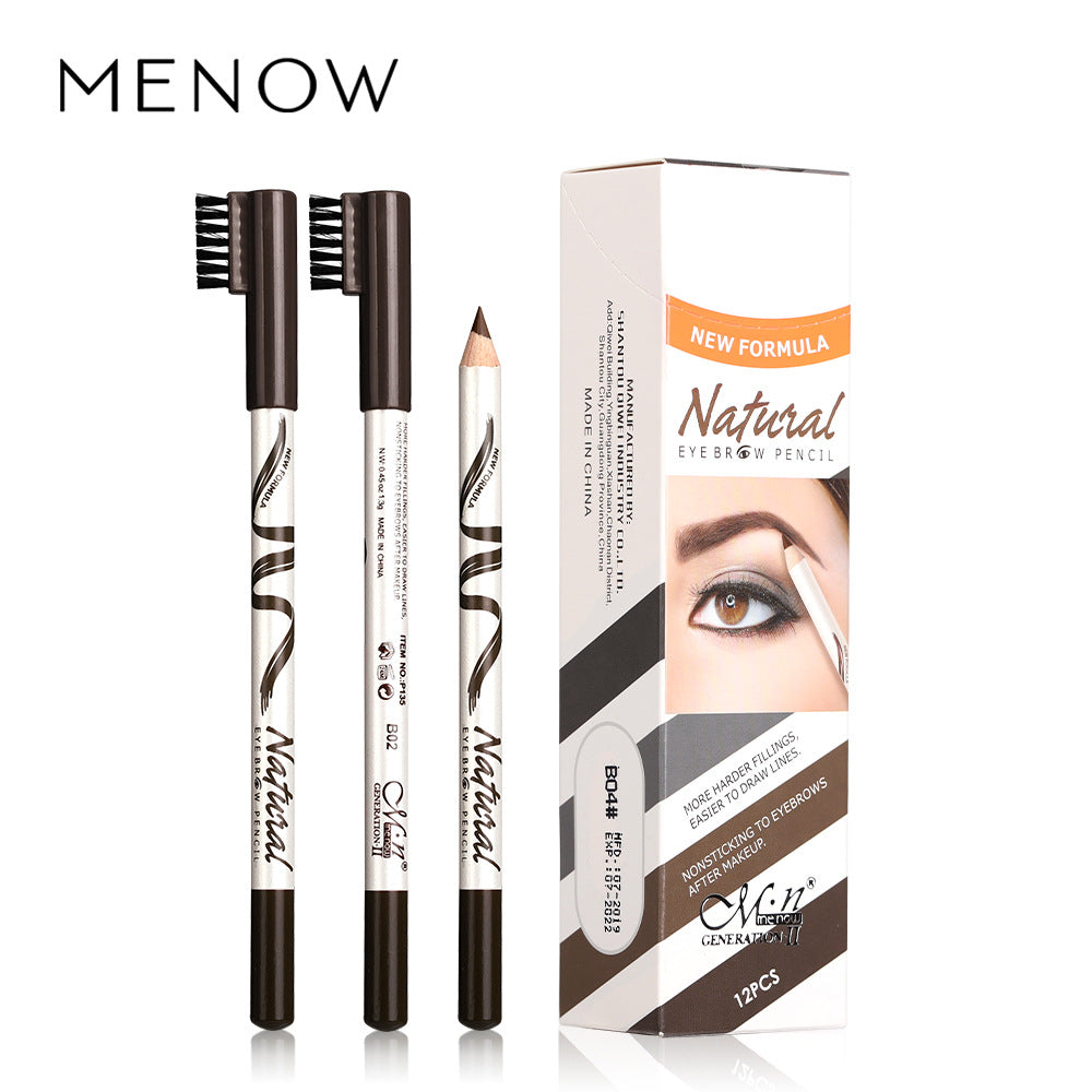 Meinuo P135 Eyebrow Pencil Fine Eyebrows 12 Five-Color Roots - V.I.P Digital Presence