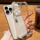 Shockproof Phone Case for iPhone 11 12 13 14 15 Pro Max Plus X XS XR Transparent Acrylic - V.I.P Digital Presence