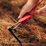 Camping Tent Tie Down Rope Tightener Fastening Pulley Ratchet Hangers Awning Rope Hook Canopy Buckle Rope Tightening Straps Tool - V.I.P Digital Presence
