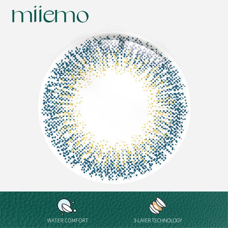 1Pair FDA Certificate Eyes Beautiful Pupil Colorful Girl Cosplay Contact Lenses  GYPSOPHILA BLUE - V.I.P Digital Presence